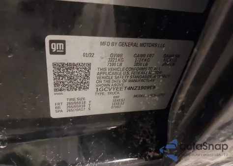 2022 Chevrolet Silverado 1500 Ltd 4Wd Standard Bed Rst from USA, damaged, VIN 1GCVYEET4NZ190998